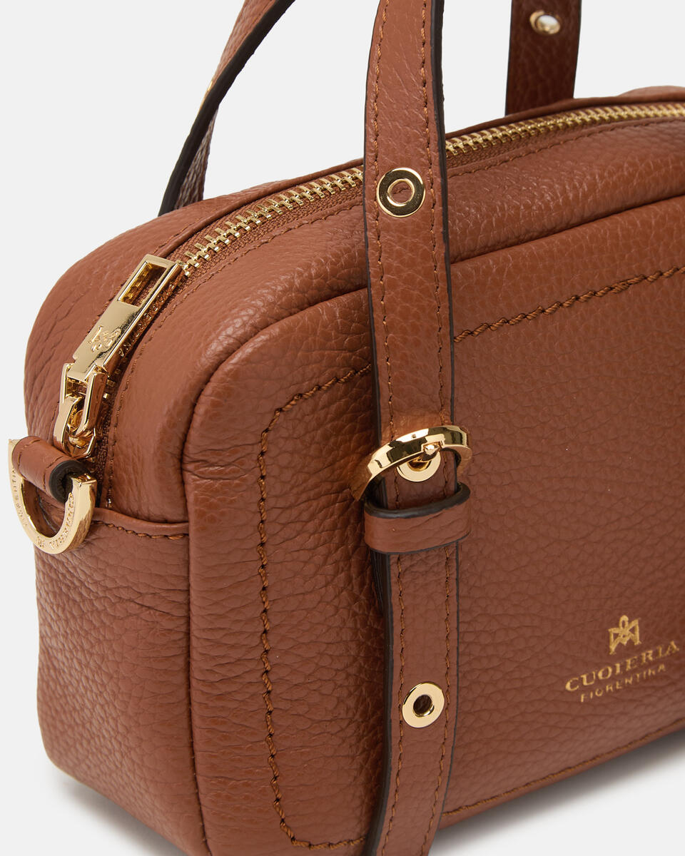MINI DUFFLE BAG Karamell  - Mini Bags - Damen Taschen - Tasche - Cuoieria Fiorentina