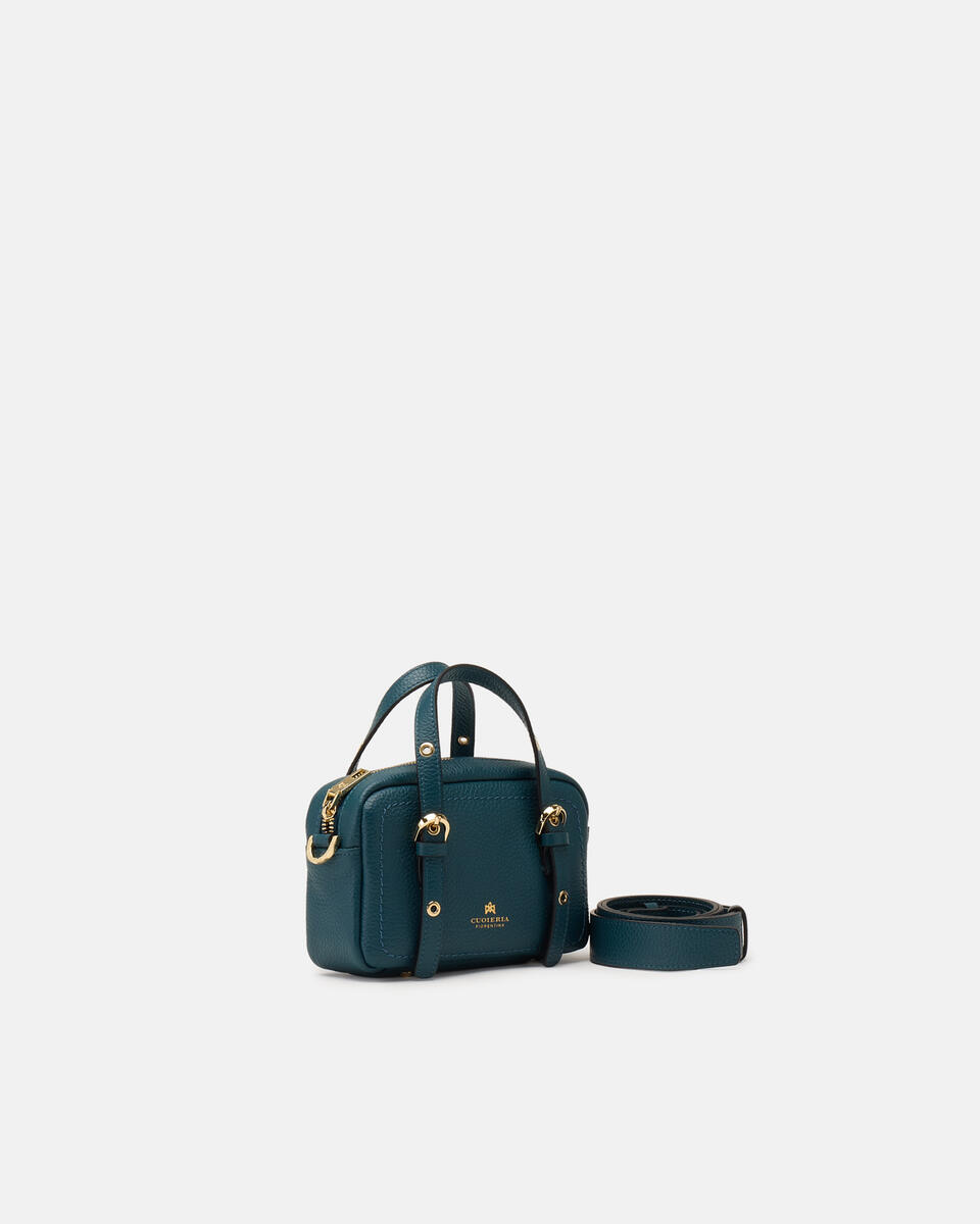 MINI DUFFLE BAG Teal  - Cuoieria Fiorentina