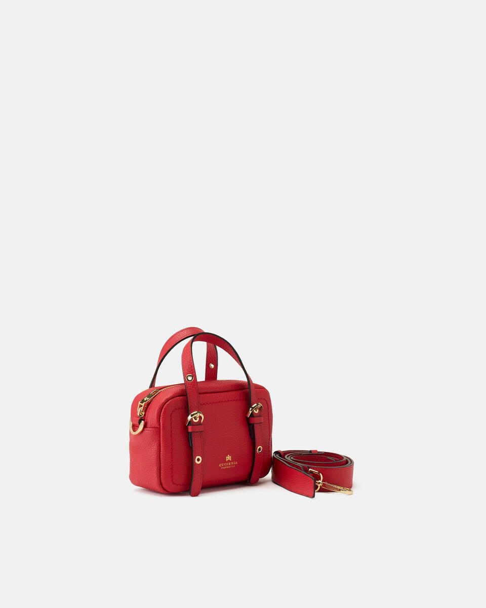 MINI DUFFLE BAG Tomato  - Mini Bags - Damen Taschen - Tasche - Cuoieria Fiorentina