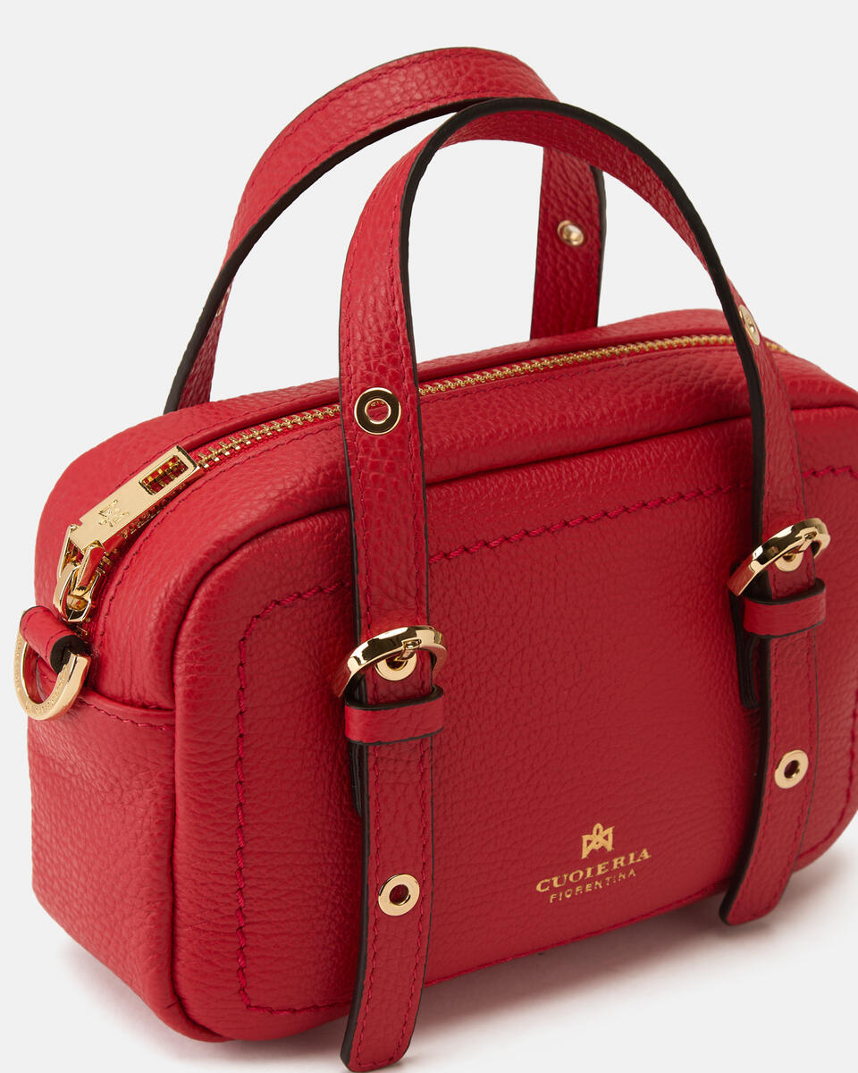 MINI DUFFLE BAG Tomato  - Mini Bags - Damen Taschen - Tasche - Cuoieria Fiorentina