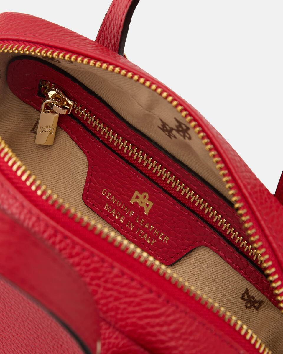 MINI DUFFLE BAG Tomato  - Mini Bags - Damen Taschen - Tasche - Cuoieria Fiorentina