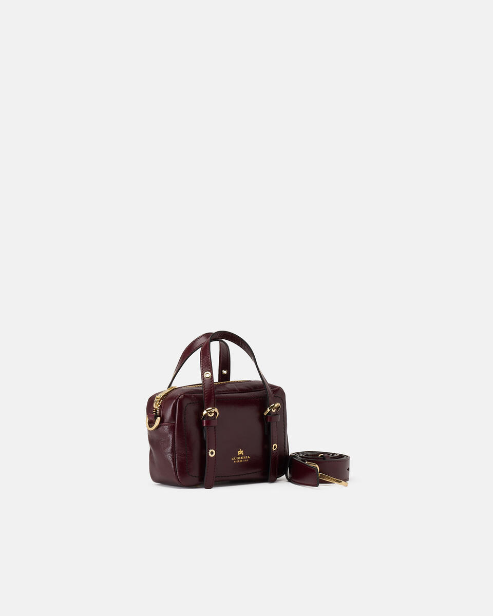 mini duffle Schwarzkirsche  - Mini Bags - Damen Taschen - Tasche - Cuoieria Fiorentina