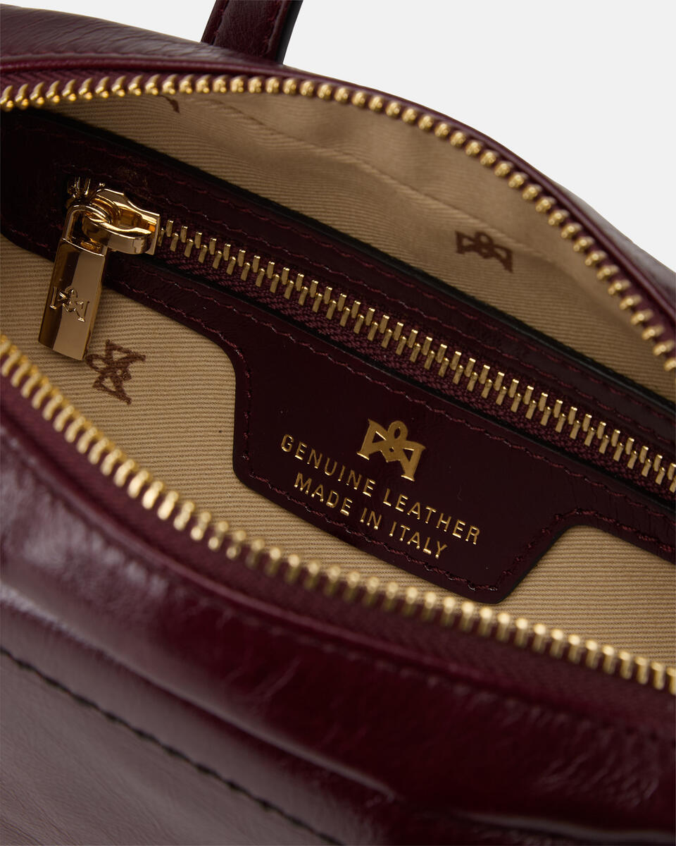 mini duffle Schwarzkirsche  - Mini Bags - Damen Taschen - Tasche - Cuoieria Fiorentina