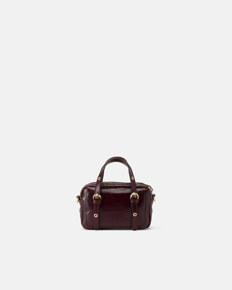 mini duffle Schwarzkirsche  - Mini Bags - Damen Taschen - Tasche - Cuoieria Fiorentina