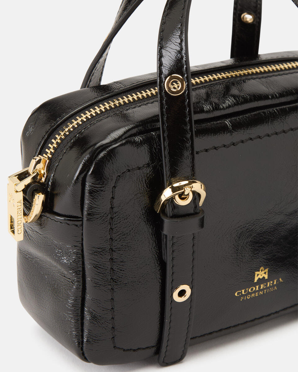 mini duffle Schwarz  - Handtaschen - Damen Taschen - Tasche - Cuoieria Fiorentina