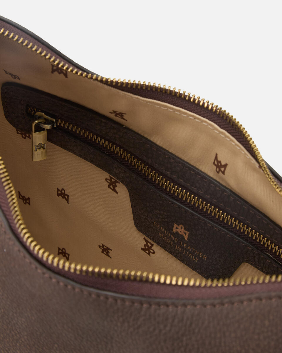 QUADRAT-SCHULTERTASCHE Schokolade  - Schultertaschen - Damen Taschen - Tasche - Cuoieria Fiorentina