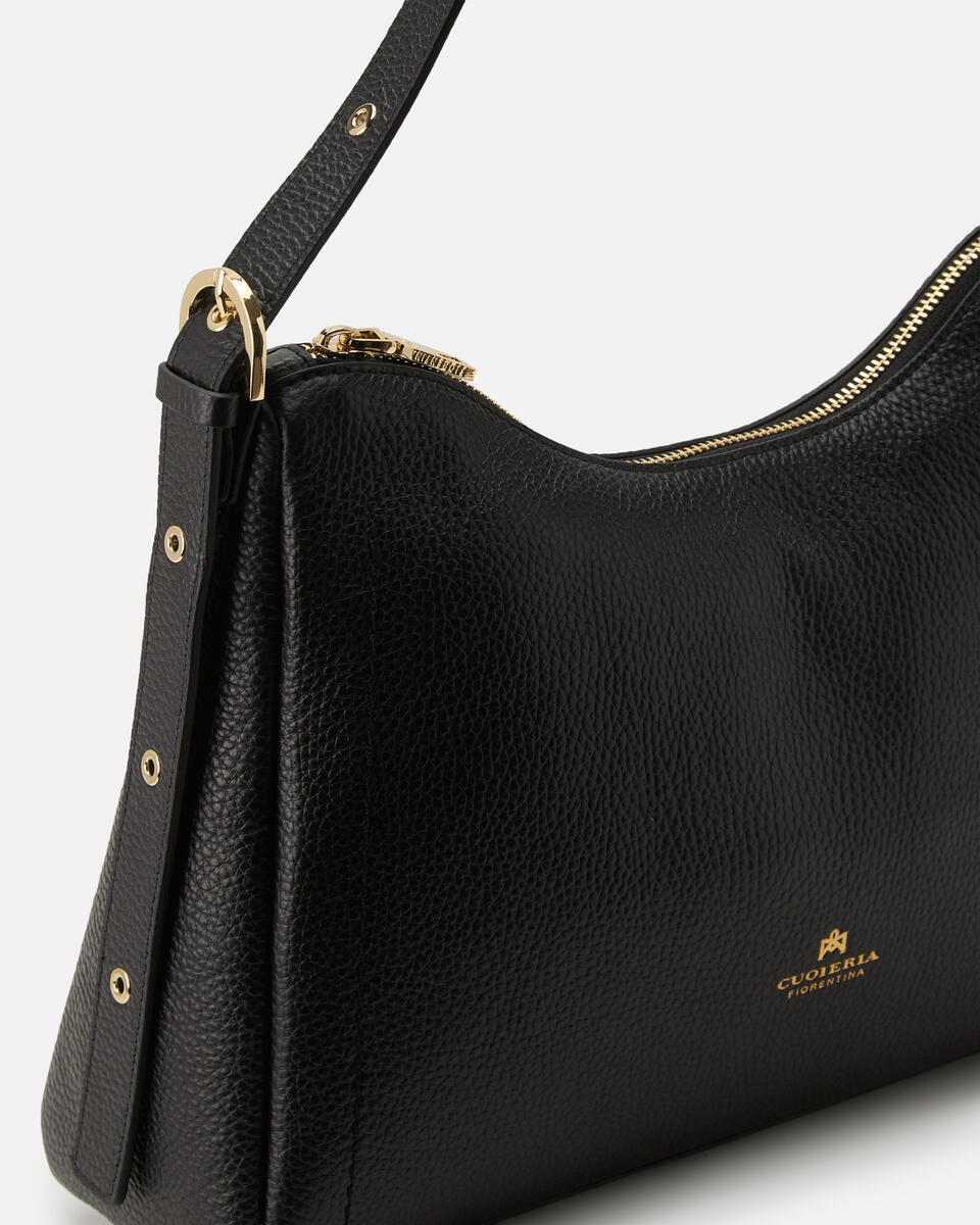 QUADRAT-SCHULTERTASCHE Schwarz  - Schultertaschen - Damen Taschen - Tasche - Cuoieria Fiorentina