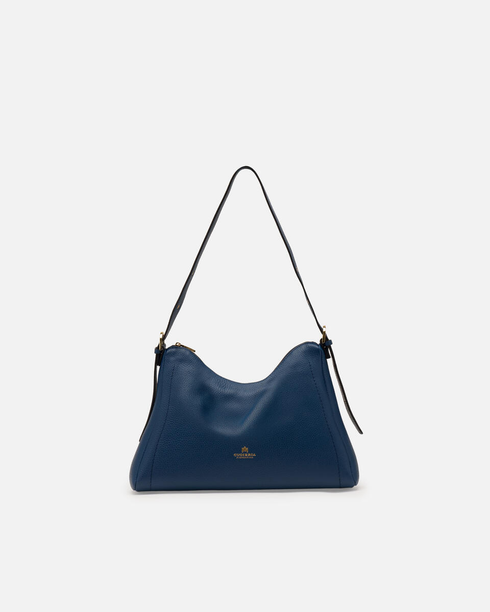 QUADRAT-SCHULTERTASCHE Ozean  - Cuoieria Fiorentina