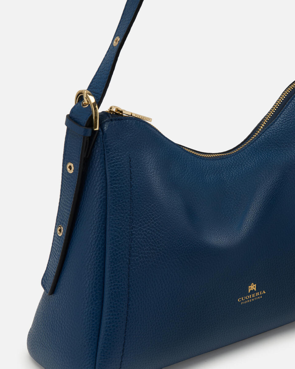 QUADRAT-SCHULTERTASCHE Ozean  - Cuoieria Fiorentina