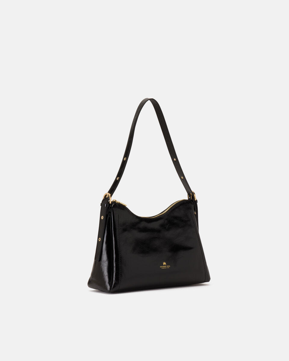 QUADRAT-SCHULTERTASCHE Schwarz  - Cuoieria Fiorentina