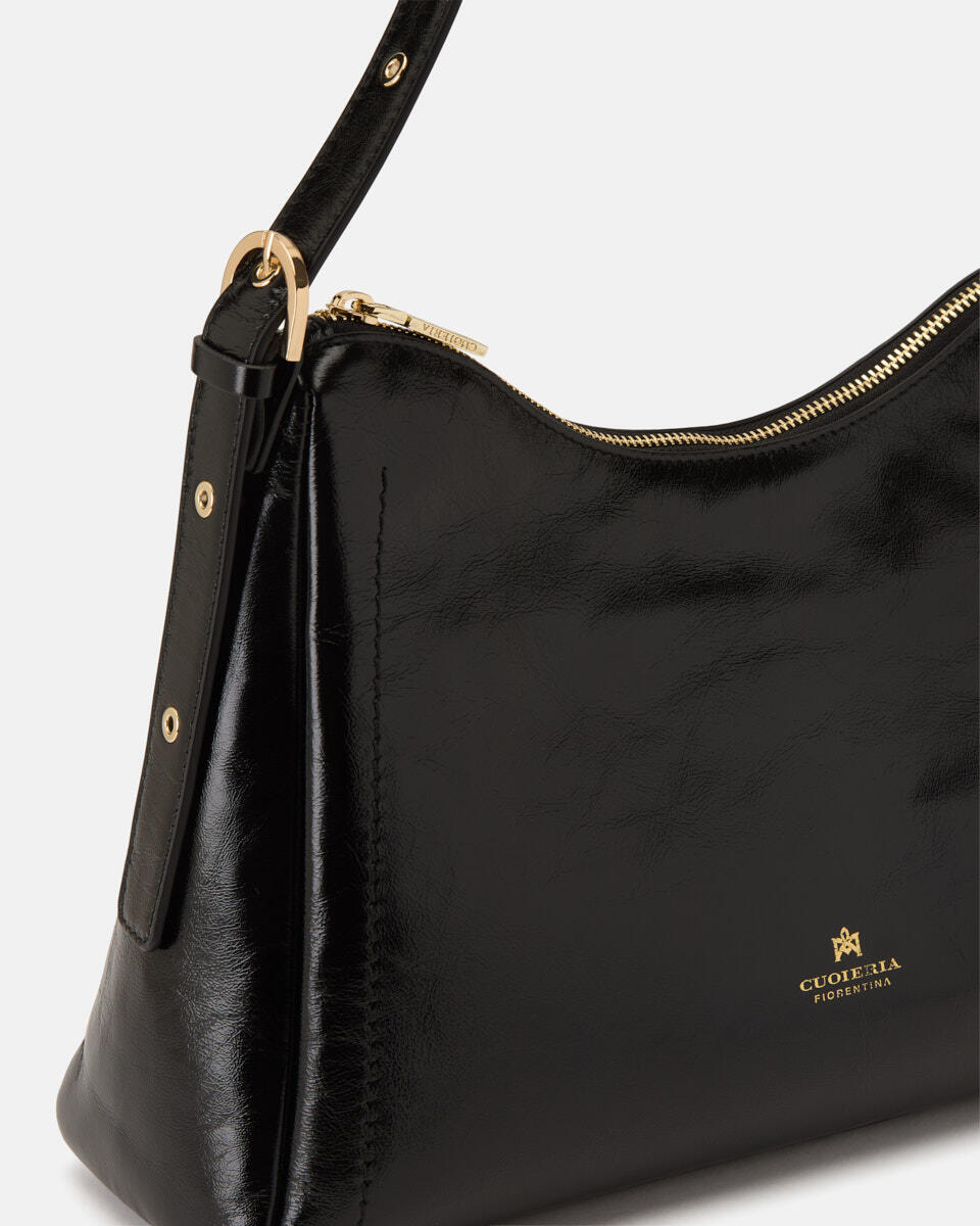 QUADRAT-SCHULTERTASCHE Schwarz  - Cuoieria Fiorentina