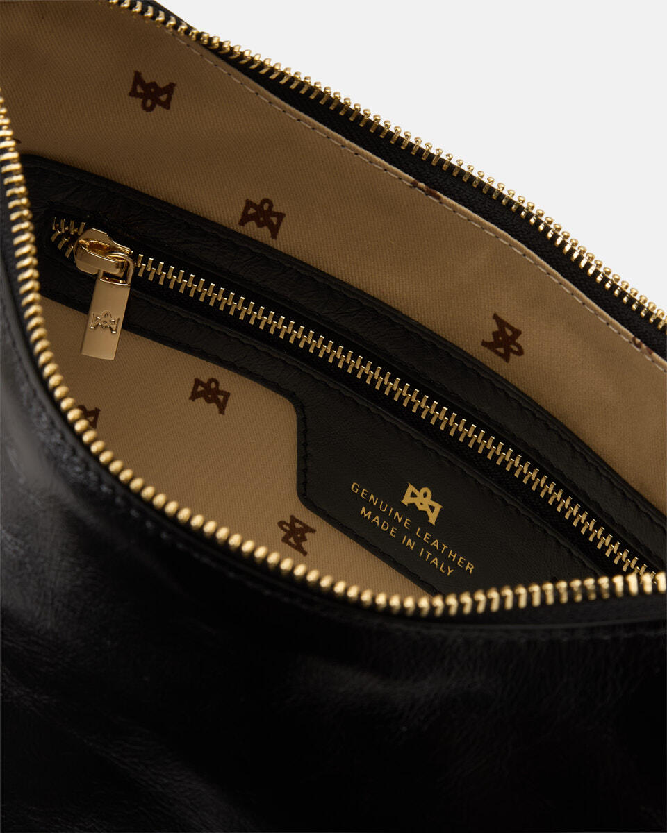 QUADRAT-SCHULTERTASCHE Schwarz  - Cuoieria Fiorentina