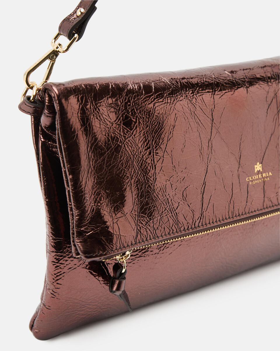 MAXI POUCH Schokolade  - Handtaschen - Damen Taschen - Tasche - Cuoieria Fiorentina