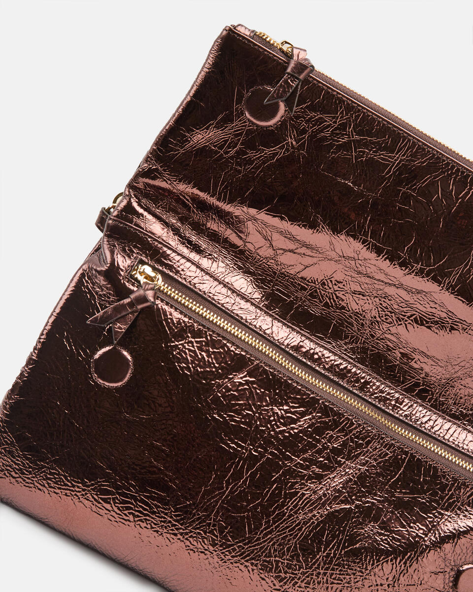 MAXI POUCH Schokolade  - Handtaschen - Damen Taschen - Tasche - Cuoieria Fiorentina