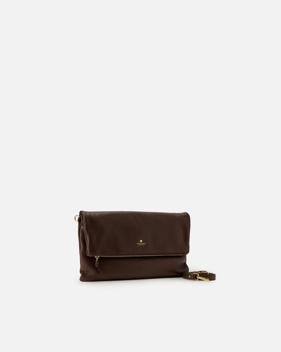 MAXI POUCH Schokolade  - Handtaschen - Damen Taschen - Tasche - Cuoieria Fiorentina