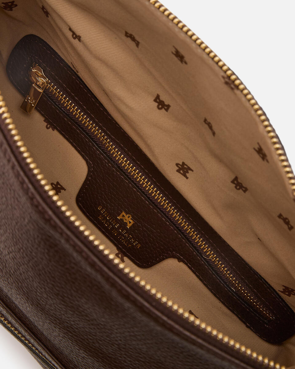 MAXI POUCH Schokolade  - Handtaschen - Damen Taschen - Tasche - Cuoieria Fiorentina