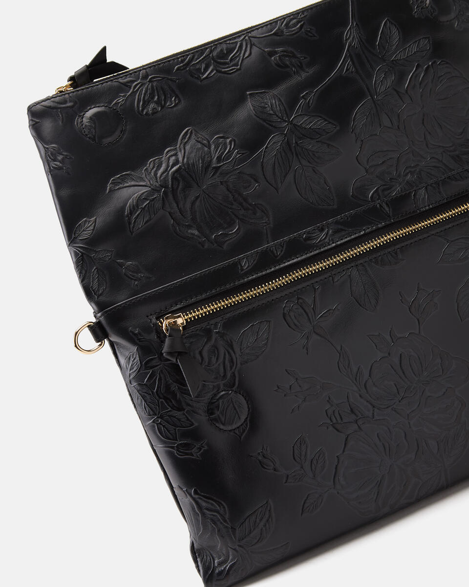 MAXI POUCH Schwarz  - Handtaschen - Damen Taschen - Tasche - Cuoieria Fiorentina