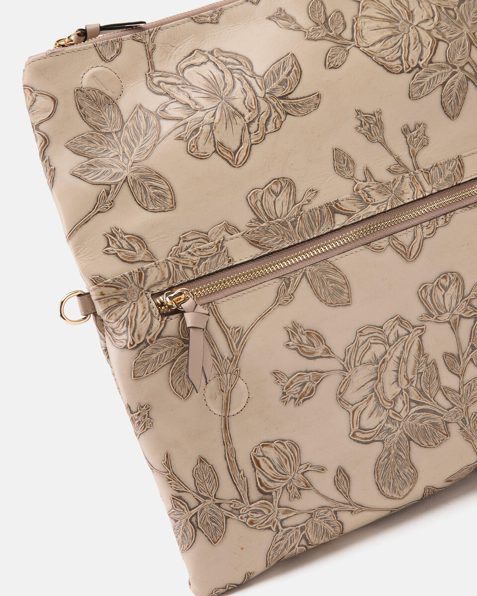 MAXI POUCH Taupe  - Handtaschen - Damen Taschen - Tasche - Cuoieria Fiorentina