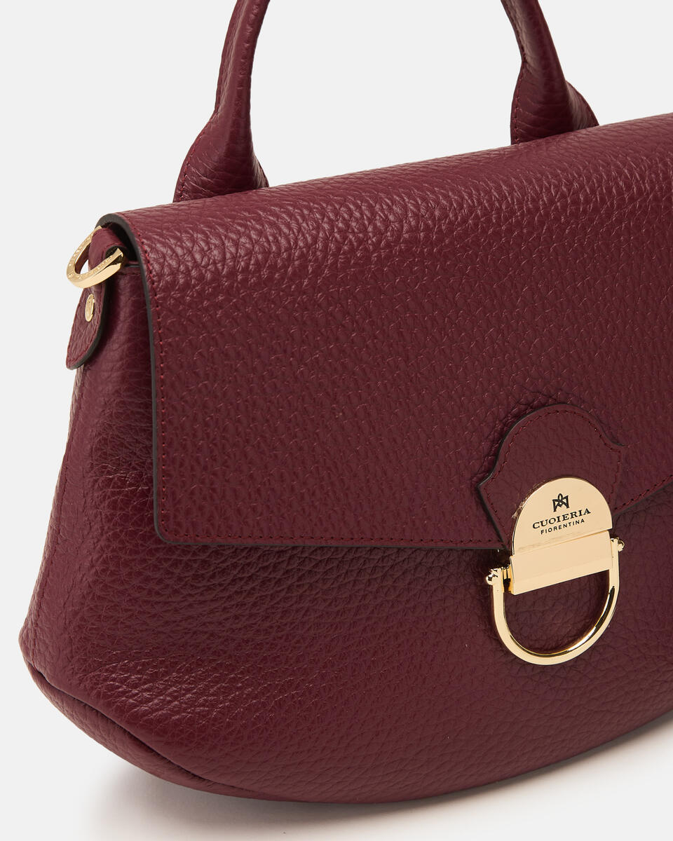 KLEINE FLAP BAG Bordeaux  - Cuoieria Fiorentina