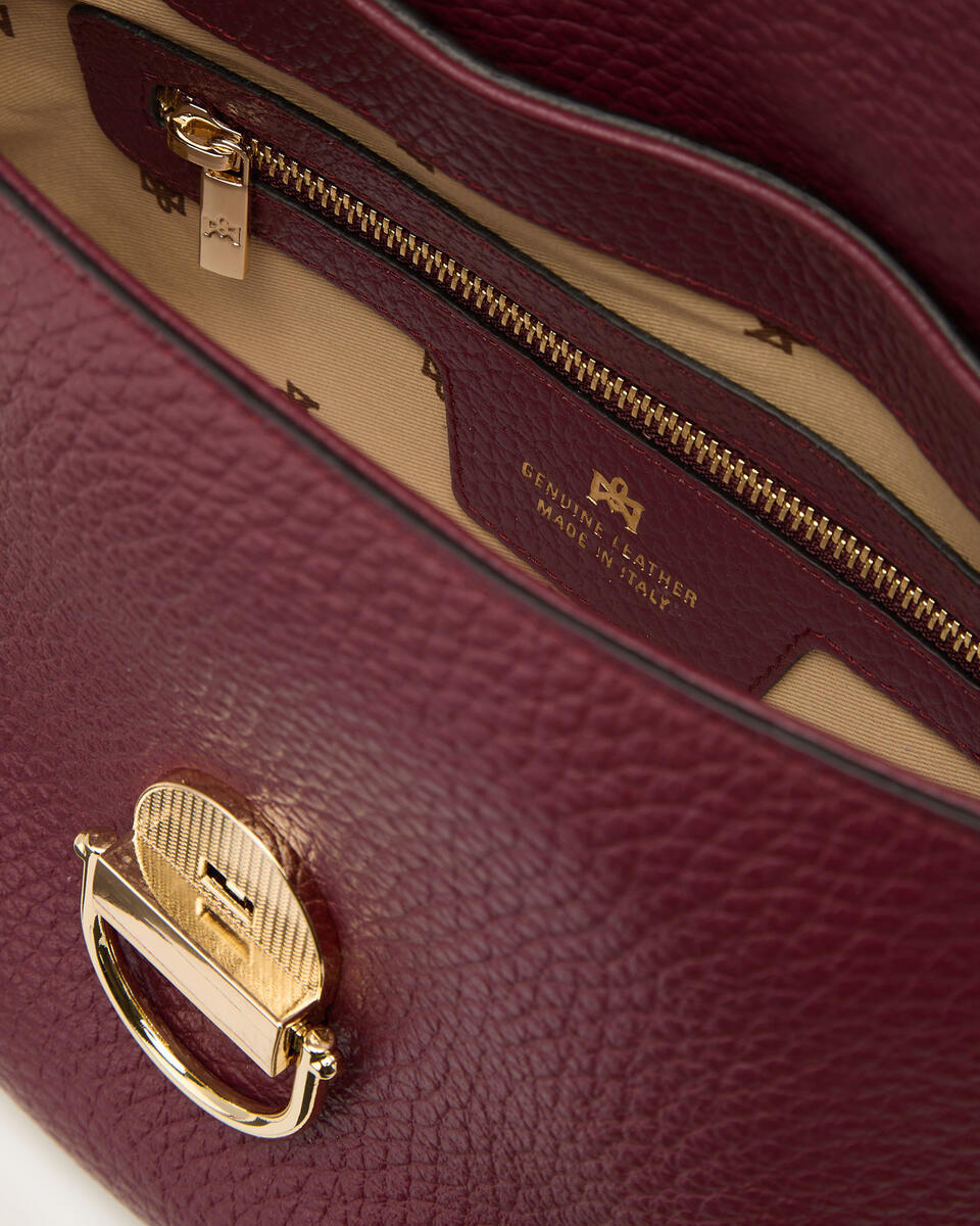 KLEINE FLAP BAG Bordeaux  - Cuoieria Fiorentina