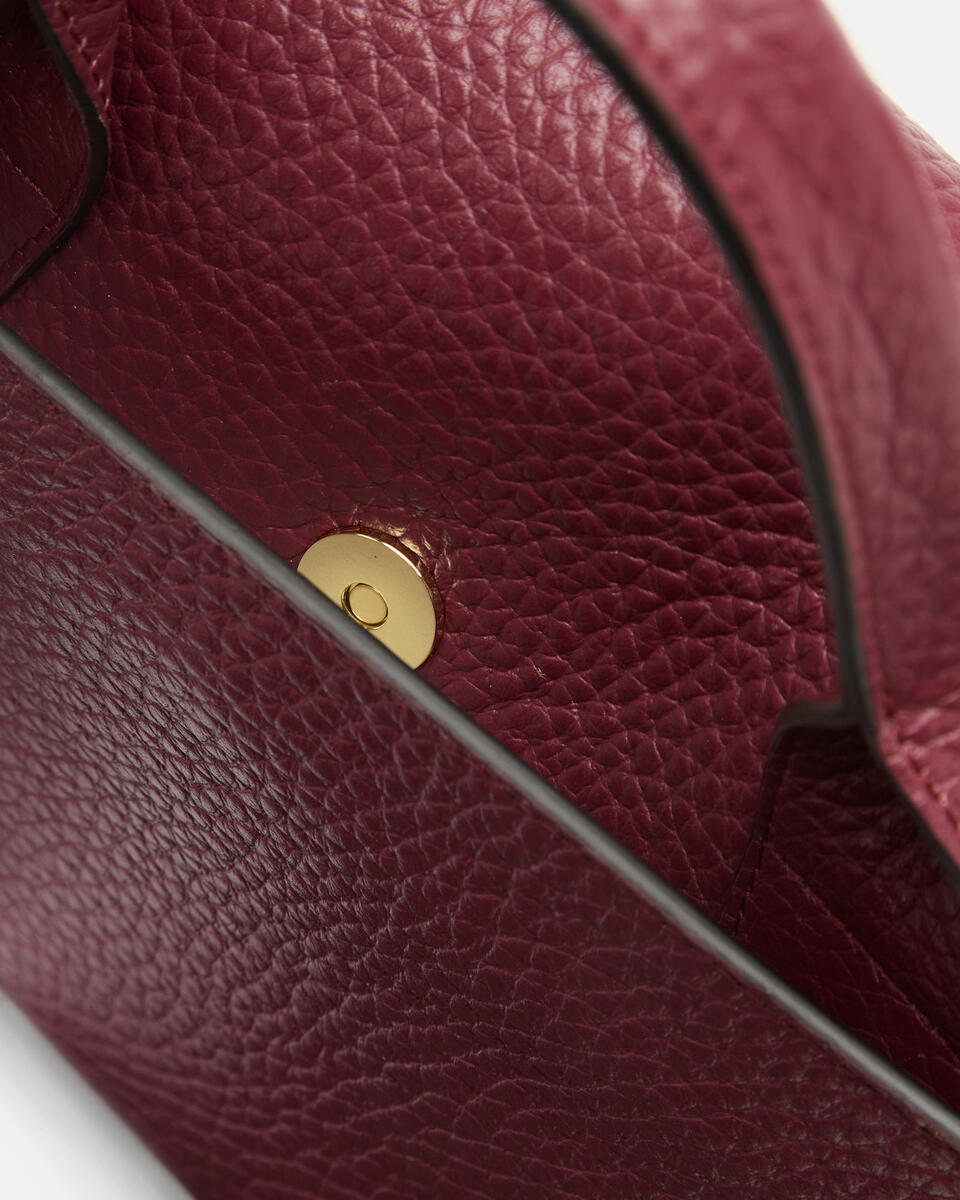 KLEINE FLAP BAG Bordeaux  - Cuoieria Fiorentina