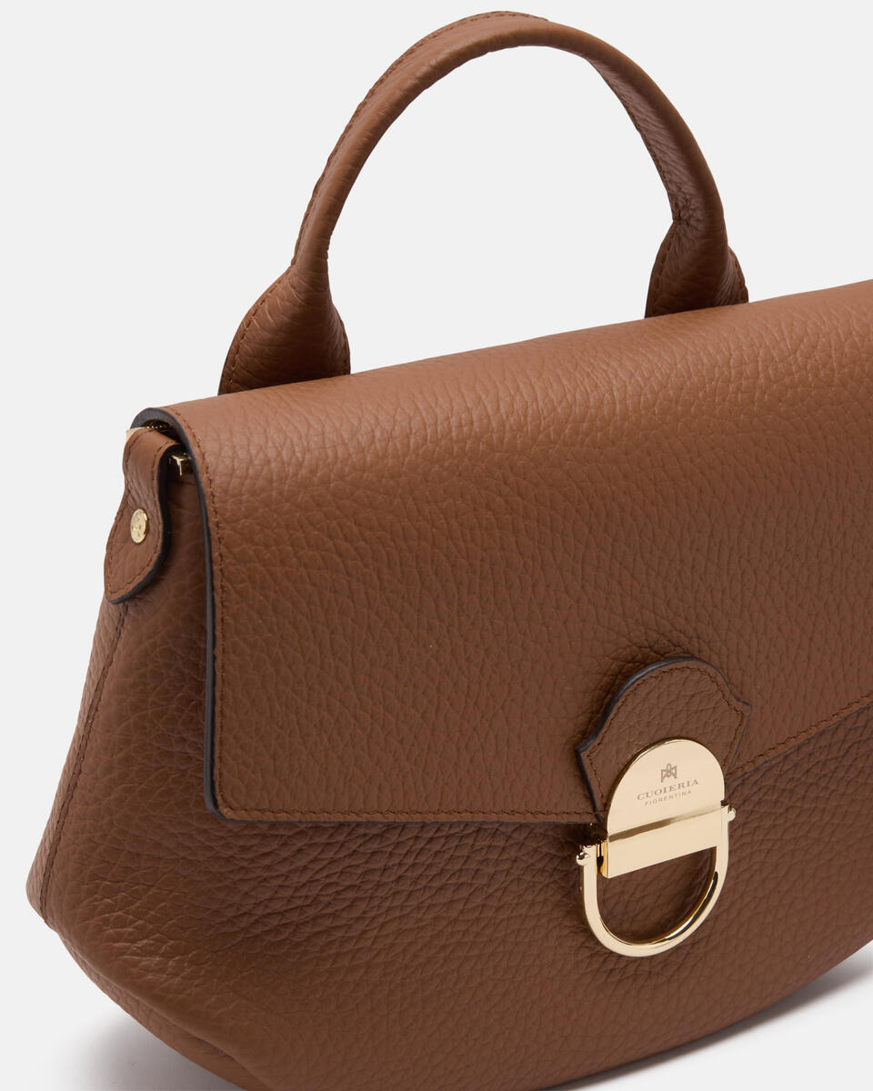 KLEINE FLAP BAG Karamell  - Cuoieria Fiorentina