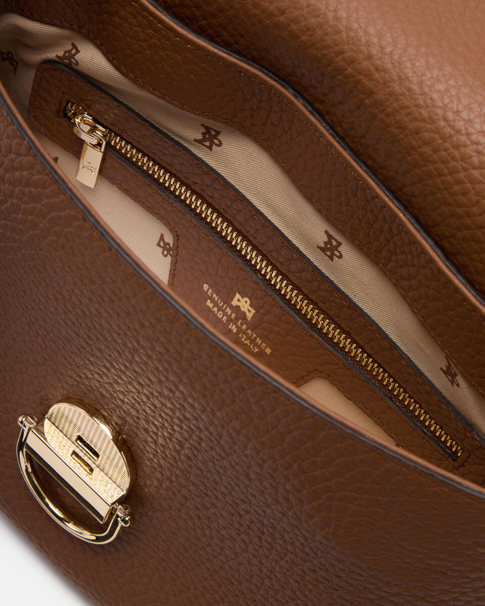 KLEINE FLAP BAG Karamell  - Cuoieria Fiorentina