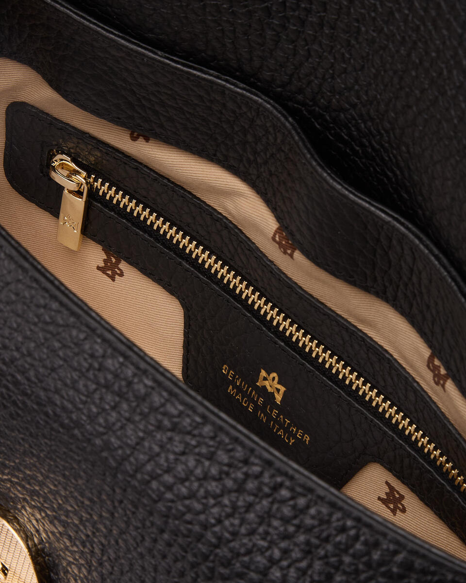 KLEINE FLAP BAG Schwarz  - Cuoieria Fiorentina
