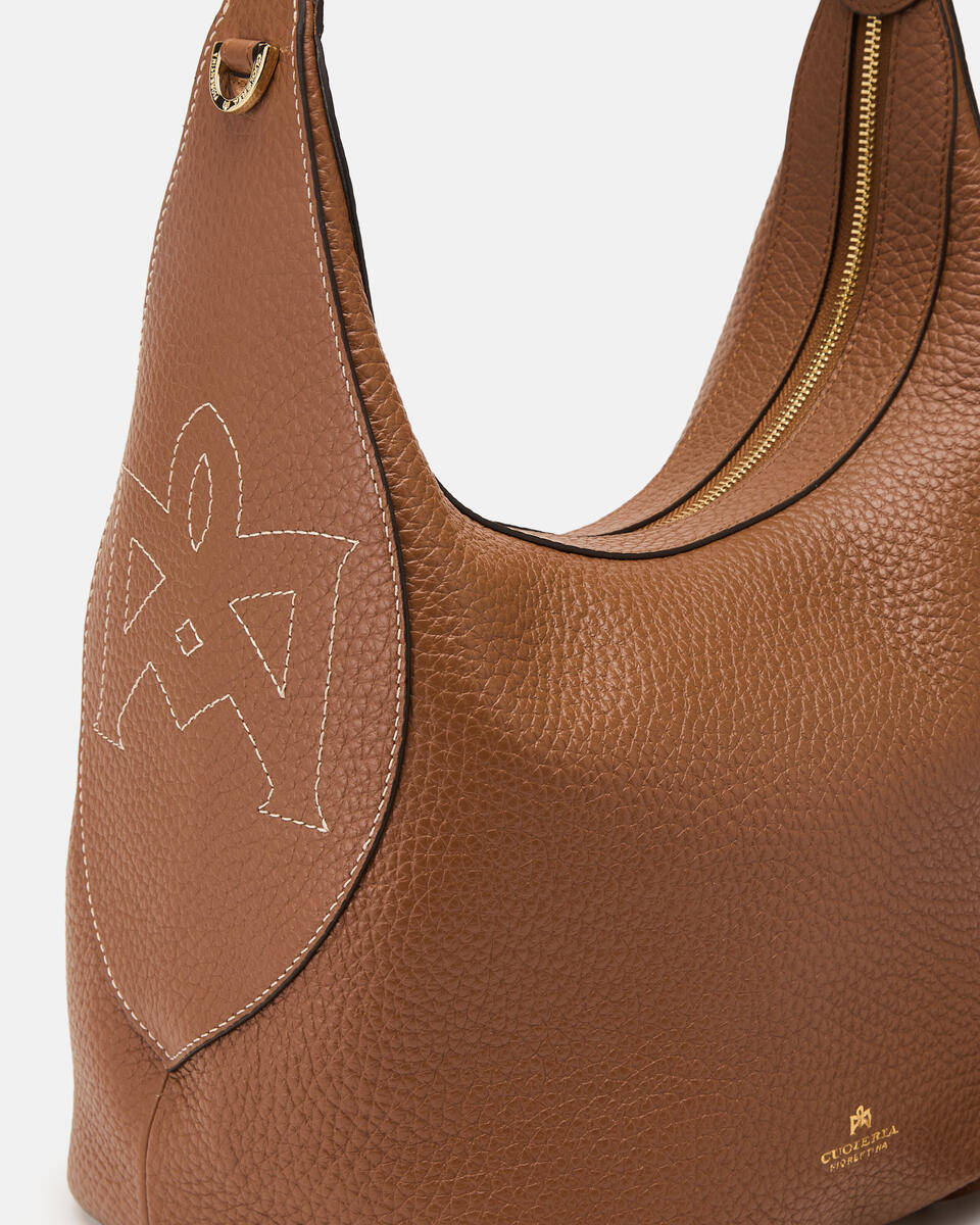 GROSSE HANDTASCHE Karamell  - Schultertaschen - Damen Taschen - Tasche - Cuoieria Fiorentina