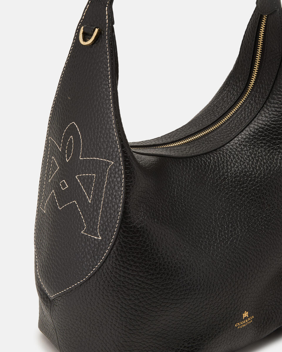 GROSSE HANDTASCHE Schwarz  - Schultertaschen - Damen Taschen - Tasche - Cuoieria Fiorentina