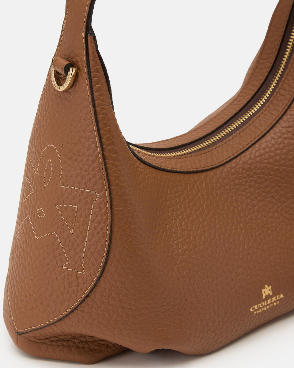 KLEINE HANDTASCHE Karamell  - Schultertaschen - Damen Taschen - Tasche - Cuoieria Fiorentina
