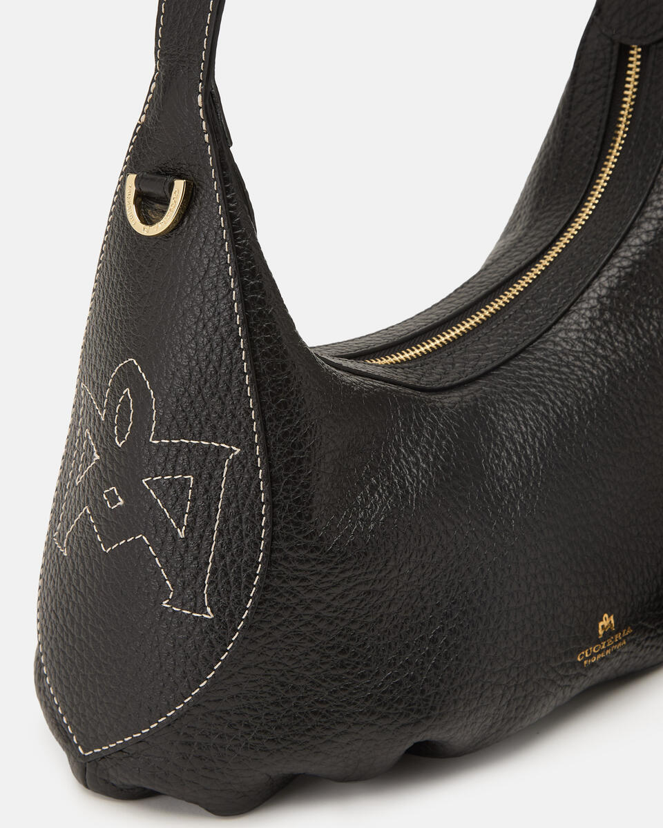 KLEINE HANDTASCHE Schwarz  - Schultertaschen - Damen Taschen - Tasche - Cuoieria Fiorentina