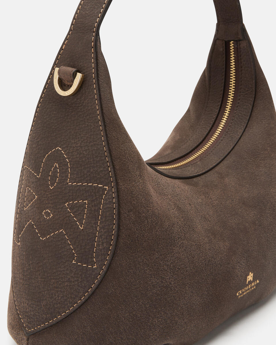 KLEINE HANDTASCHE Schokolade  - Cuoieria Fiorentina