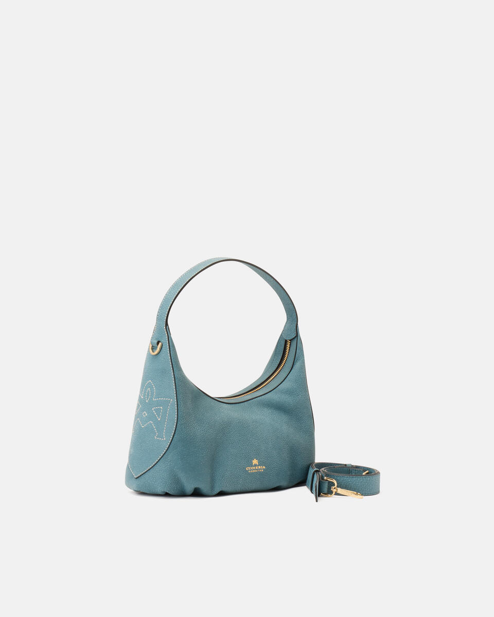 KLEINE SCHULTERTASCHE Teal  - Schultertaschen - Damen Taschen - Tasche - Cuoieria Fiorentina
