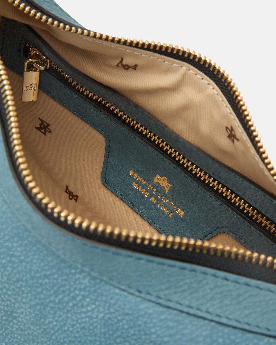 KLEINE SCHULTERTASCHE Teal  - Schultertaschen - Damen Taschen - Tasche - Cuoieria Fiorentina