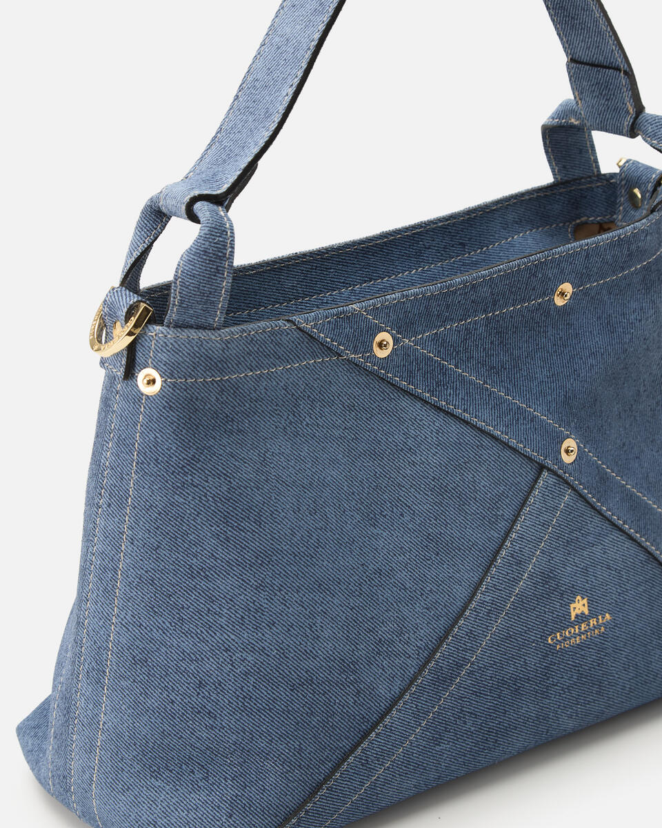 SCHULTERTASCHE Jeans  - Handtaschen - Damen Taschen - Tasche - Cuoieria Fiorentina