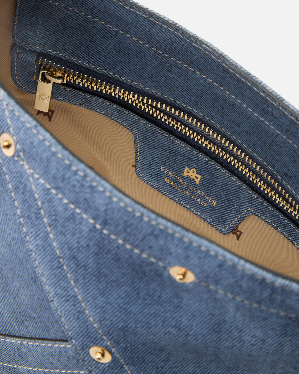SCHULTERTASCHE Jeans  - Handtaschen - Damen Taschen - Tasche - Cuoieria Fiorentina