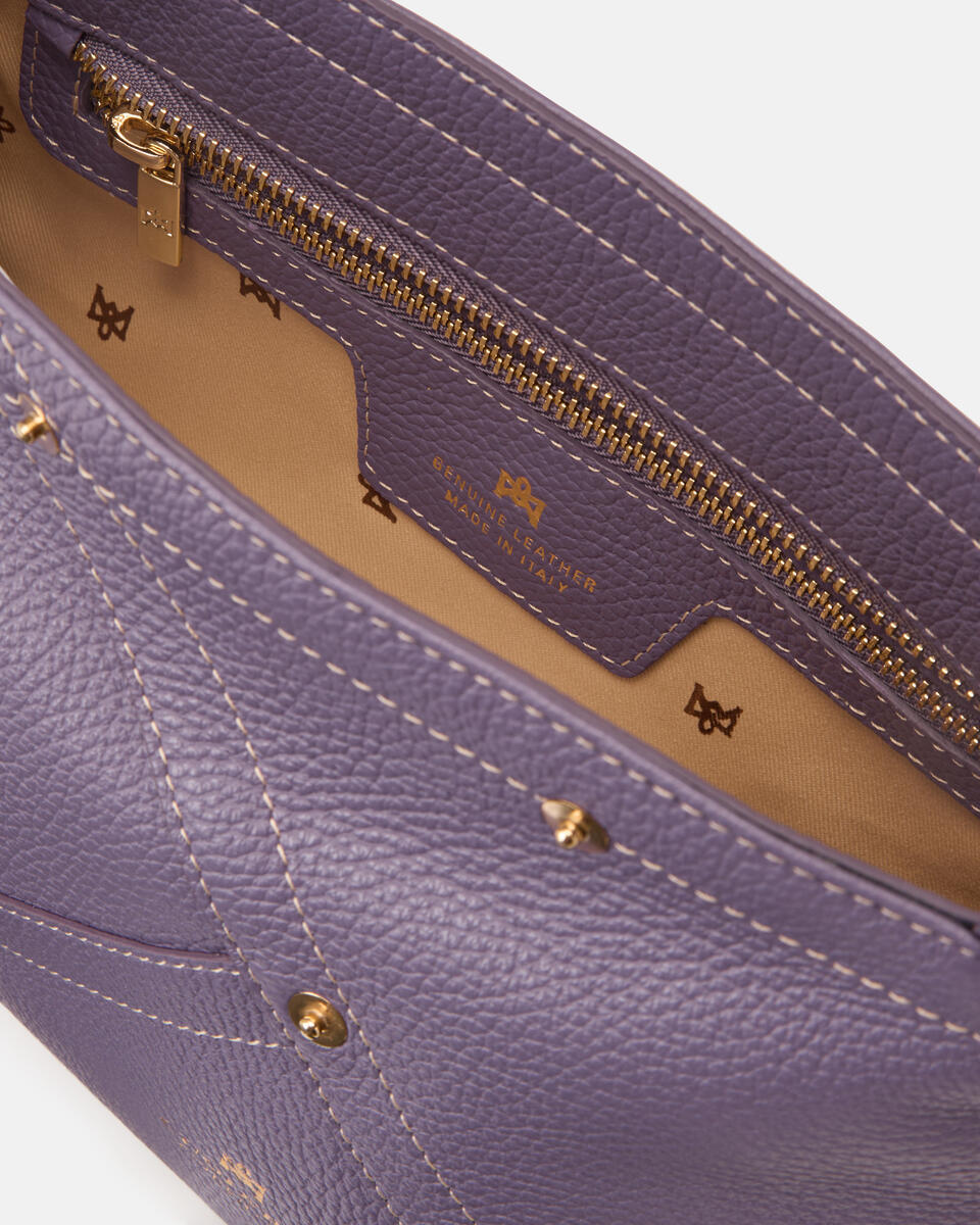 KLEINE SCHULTERTASCHE Lavendel  - Schultertaschen - Damen Taschen - Tasche - Cuoieria Fiorentina