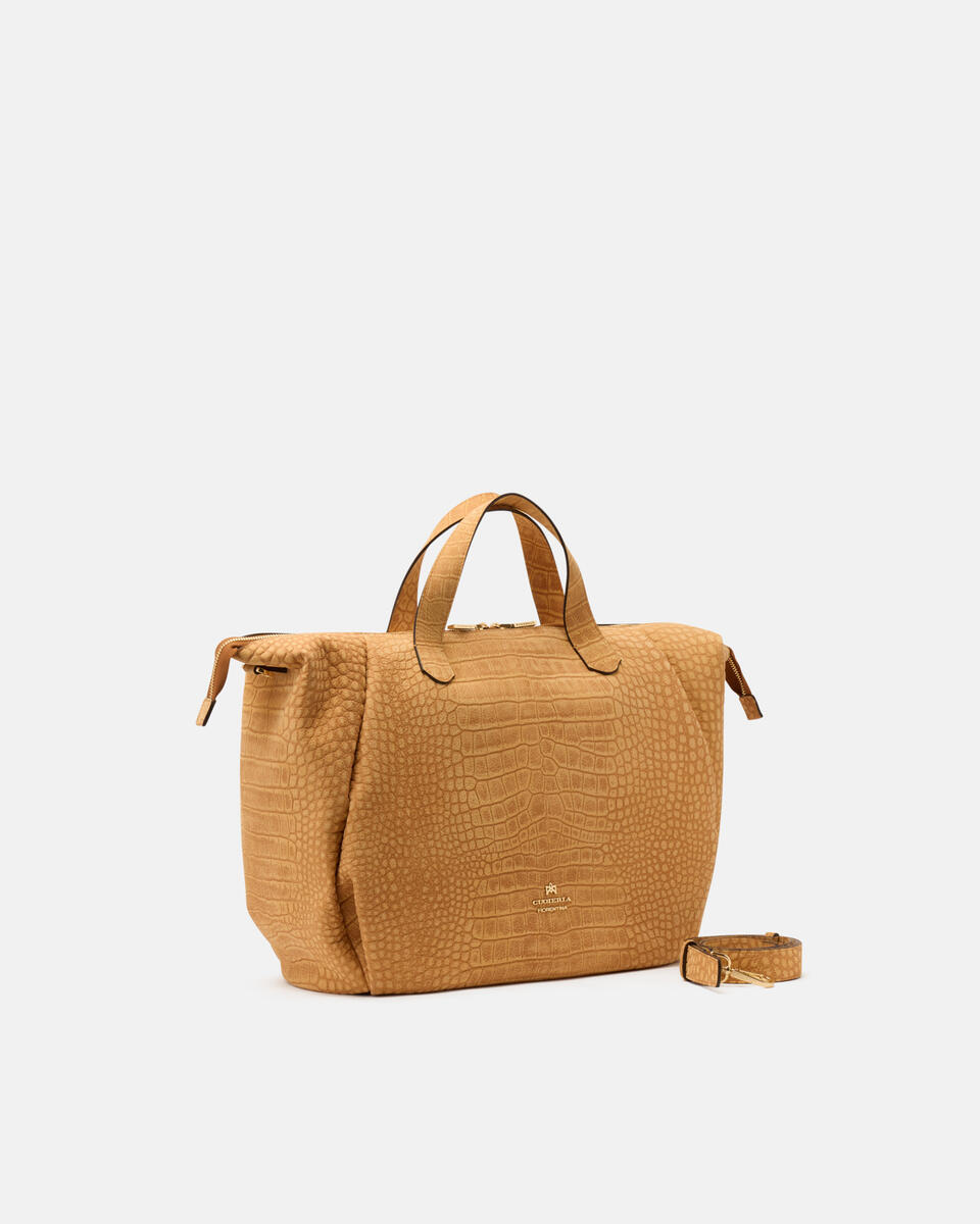 GROSSE DUFFLE Curry  - Handtaschen - Damen Taschen - Tasche - Cuoieria Fiorentina