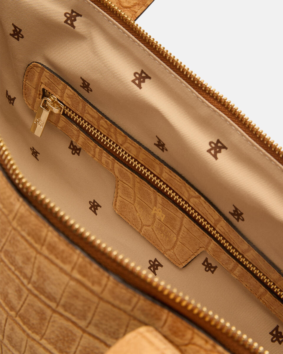 GROSSE DUFFLE Curry  - Handtaschen - Damen Taschen - Tasche - Cuoieria Fiorentina