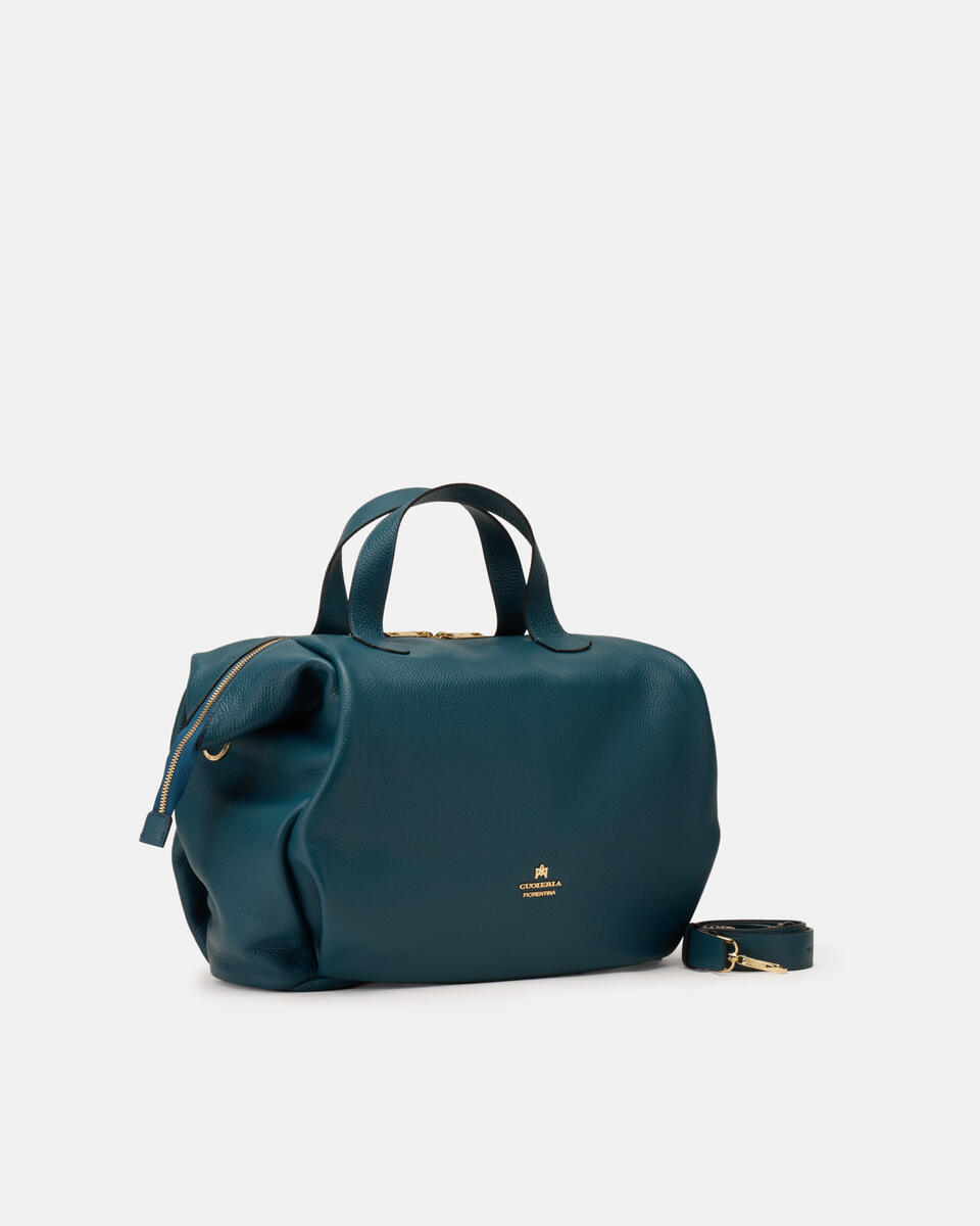 GROSSE DUFFLE BAG Teal  - Cuoieria Fiorentina