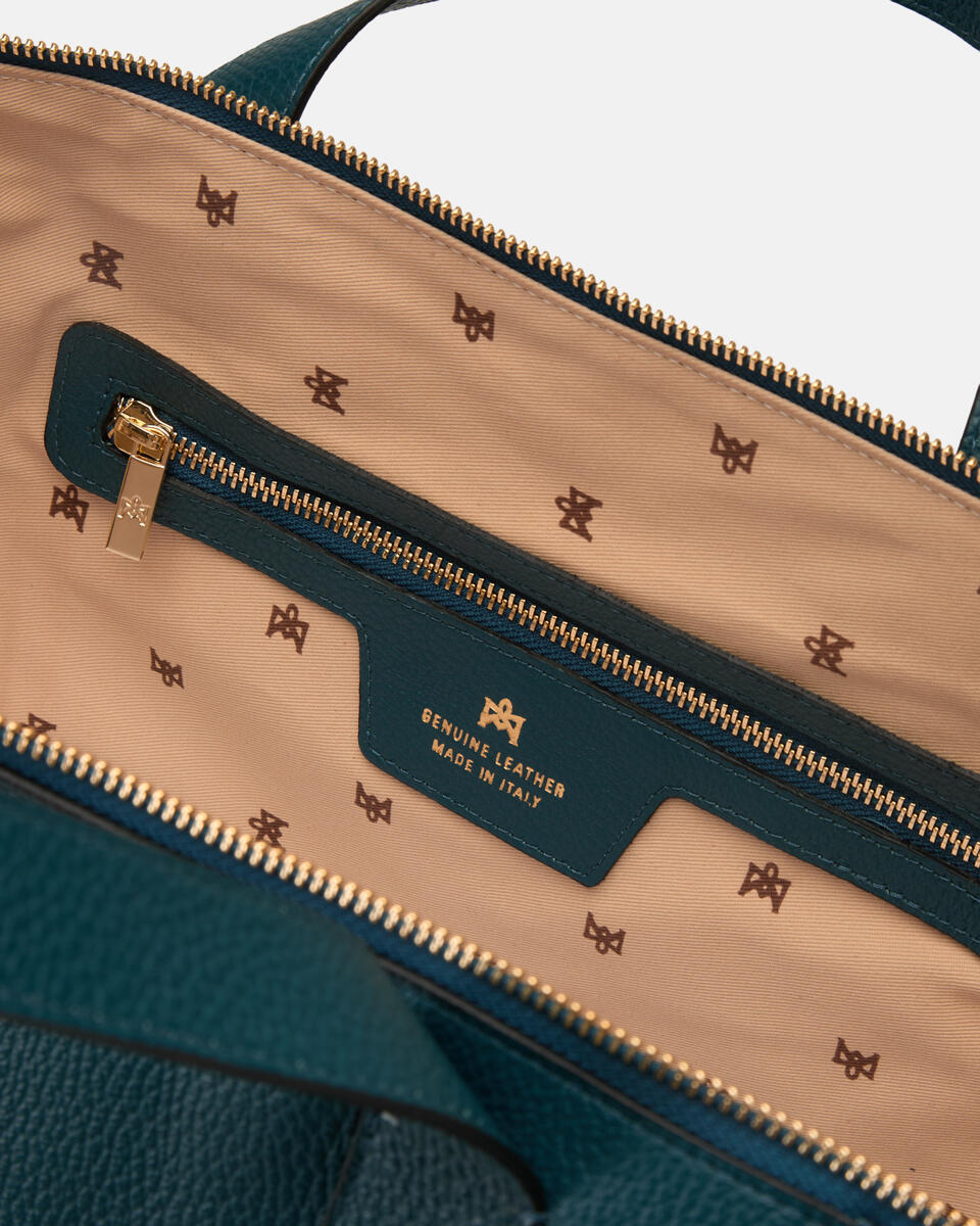 GROSSE DUFFLE BAG Teal  - Cuoieria Fiorentina