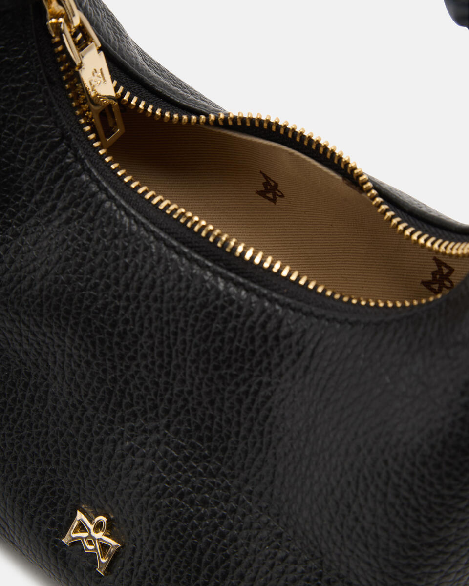 KLEINE HANDTASCHE Schwarz  - Schultertaschen - Damen Taschen - Tasche - Cuoieria Fiorentina