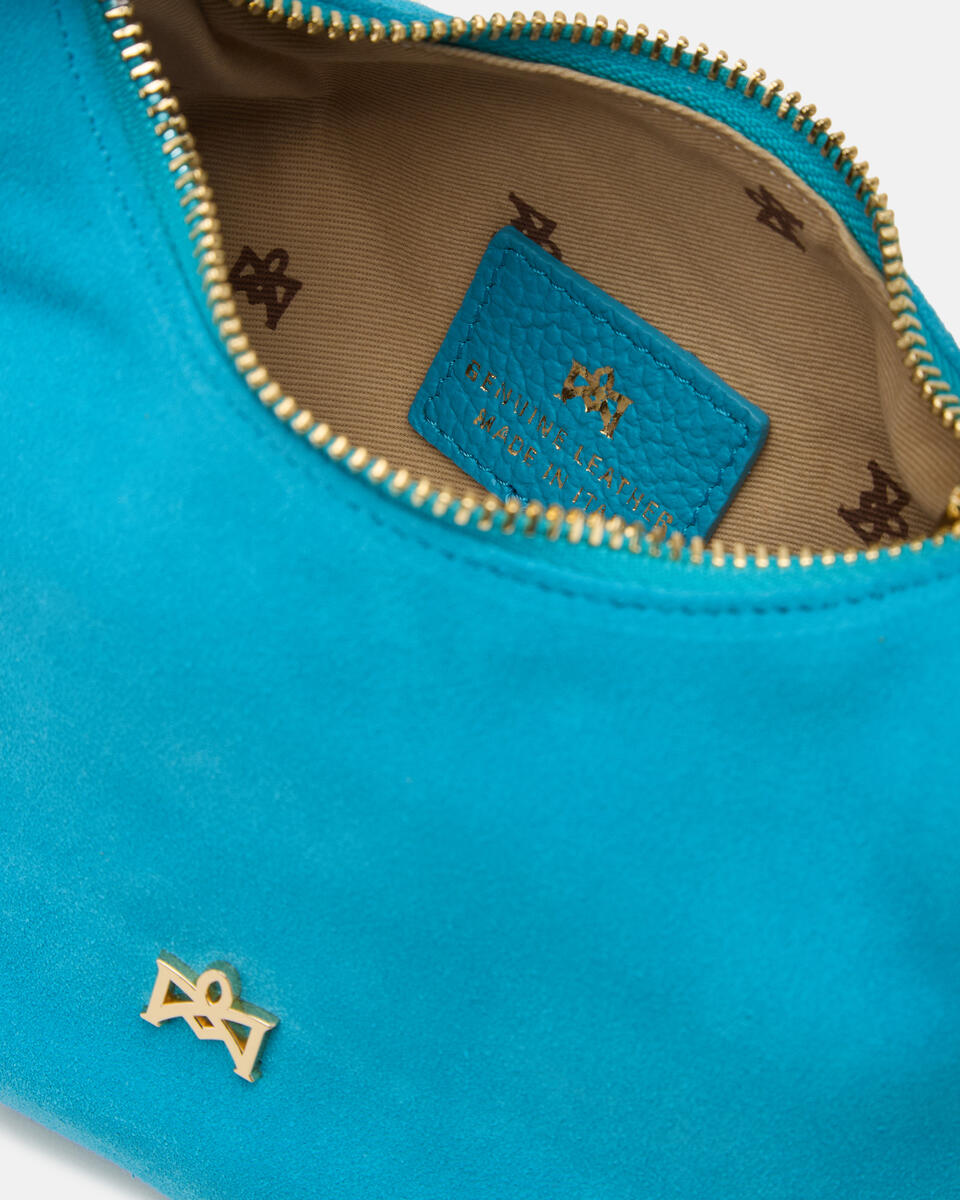 KLEINE HANDTASCHE Turkis  - Schultertaschen - Damen Taschen - Tasche - Cuoieria Fiorentina