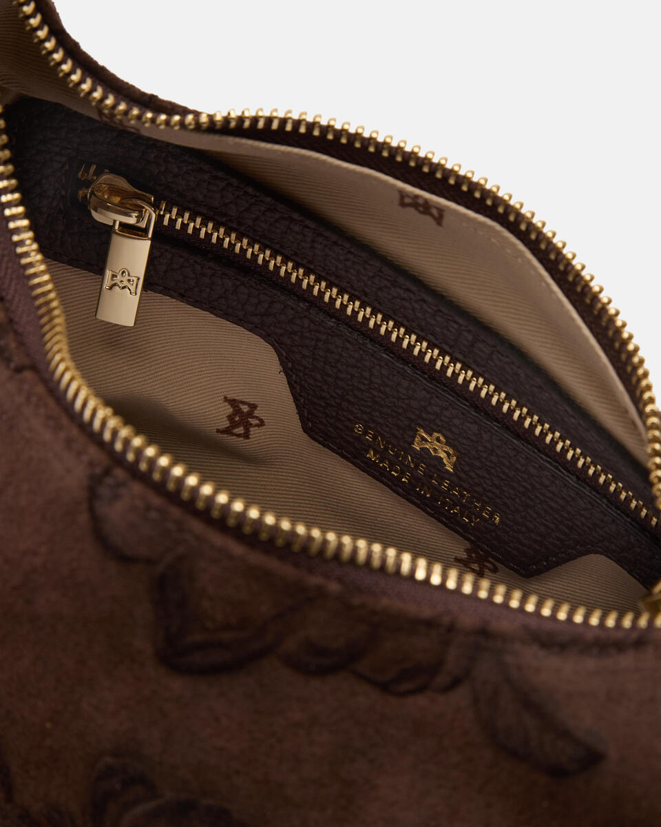SCHULTERTASCHE Schokolade  - Handtaschen - Damen Taschen - Tasche - Cuoieria Fiorentina