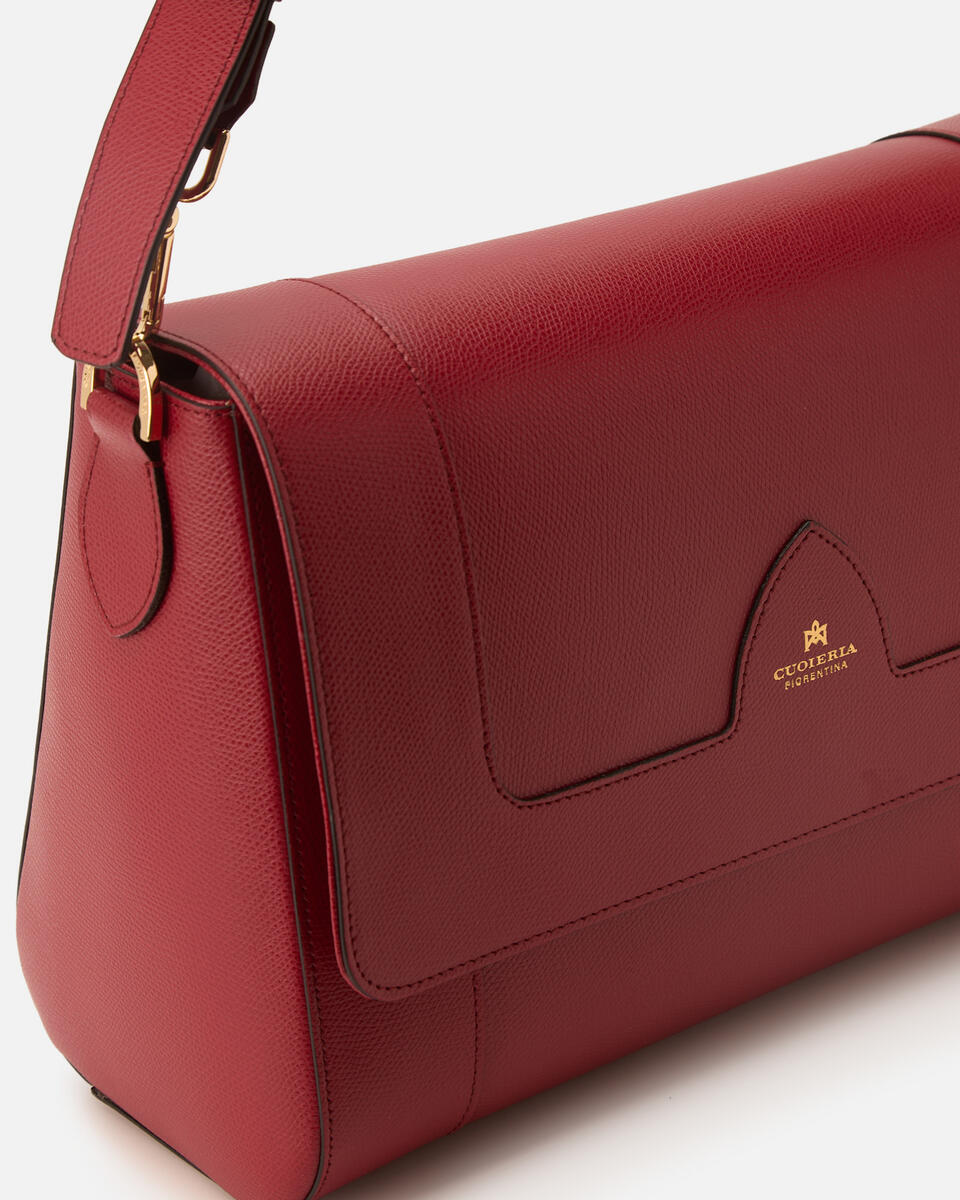 FLAP BAG Cherry  - Cuoieria Fiorentina