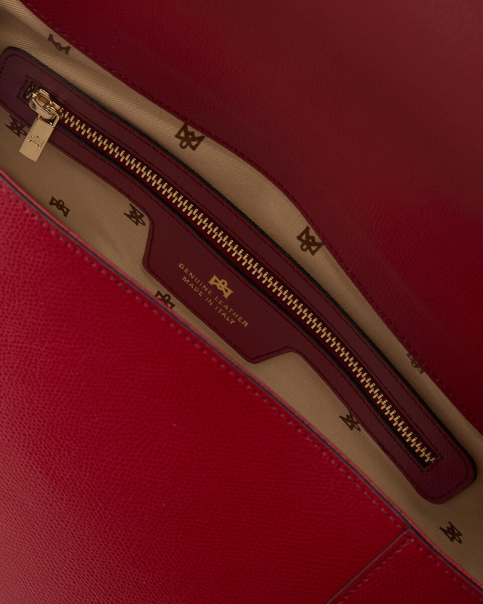 FLAP BAG Cherry  - Cuoieria Fiorentina