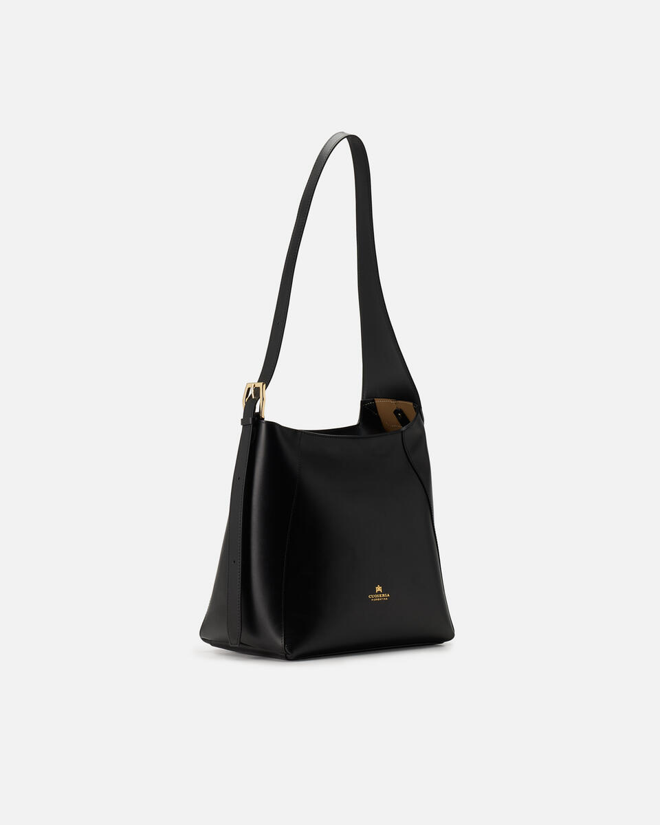 EIMERTASCHE Schwarz  - Cuoieria Fiorentina