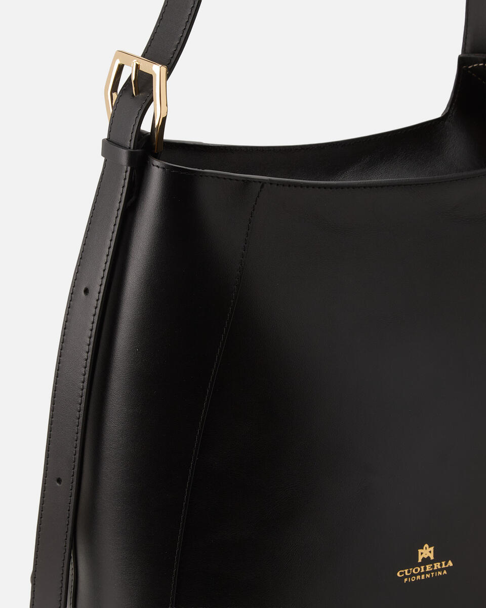 EIMERTASCHE Schwarz  - Cuoieria Fiorentina