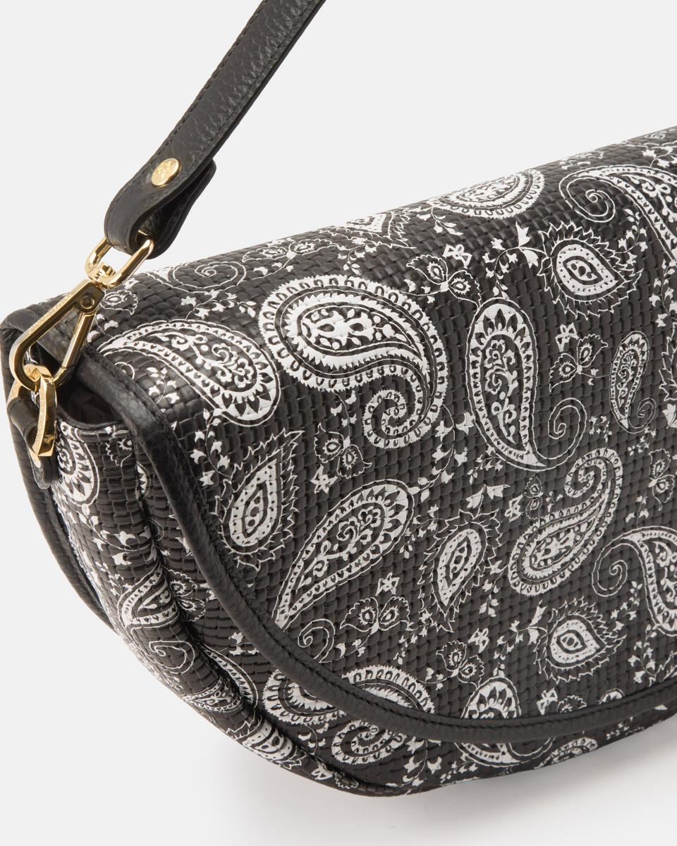 GROSSE FLAP BAG Schwarz  - Messanger - Damen Taschen - Tasche - Cuoieria Fiorentina